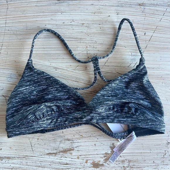 Victoria’s Secret Triangle Sports Bra black grey small NWT - Picture 1 of 2